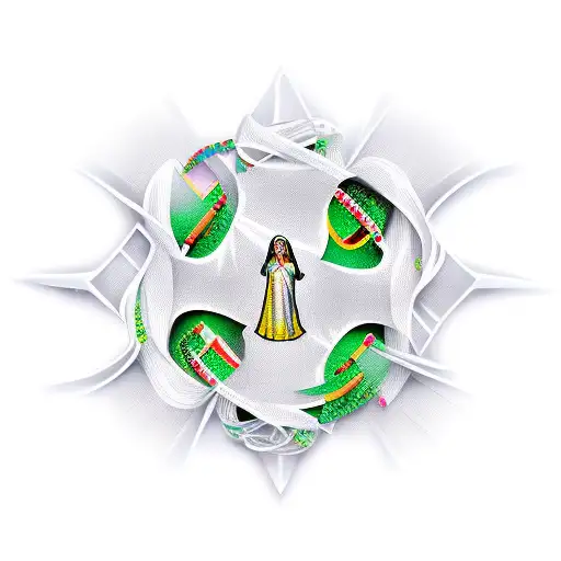 virgin mary tattoo design idea