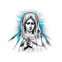 virgin mary tattoo design idea