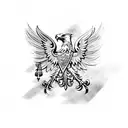 polish eagle. tattoo design idea