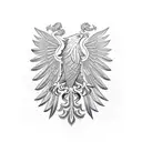 polish eagle. tattoo design idea