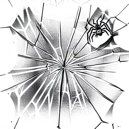 Spider Web tattoo design idea