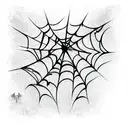 Spider Web tattoo design idea