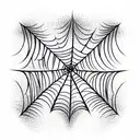 Spider Web tattoo design idea