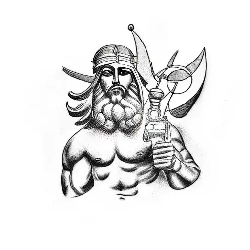 modern tattoo of greek god atlas holding the world tattoo design idea