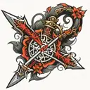 umbra sword tattoo design idea