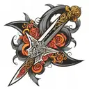 umbra sword tattoo design idea