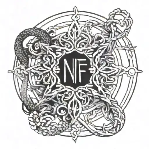 NF lyrics intertwined tattoo design idea