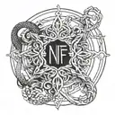 NF lyrics intertwined tattoo design idea