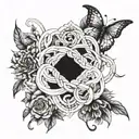 NF lyrics intertwined tattoo design idea