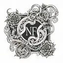 NF lyrics intertwined tattoo design idea