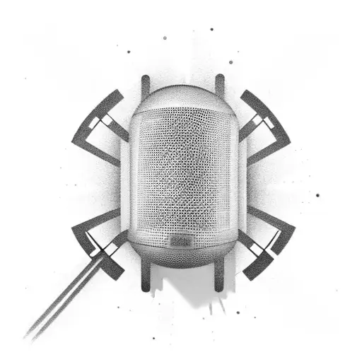 sound audio music speakers tattoo design idea