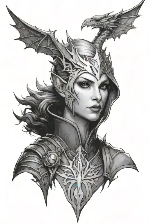 Sera Dragon Age Inquisition tattoo design idea