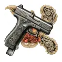 glock 17 tattoo design idea