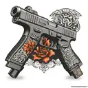 glock 17 tattoo design idea