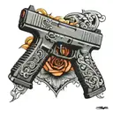 glock 17 tattoo design idea