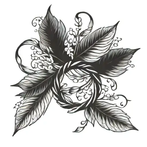 laurel wreath tattoo design idea