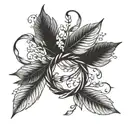 laurel wreath tattoo design idea