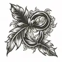 laurel wreath tattoo design idea