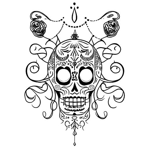 catrina tattoo design idea