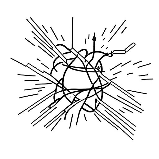 welding rods and electrode  tattoo design idea