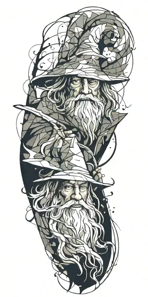 Gandalf tattoo design idea