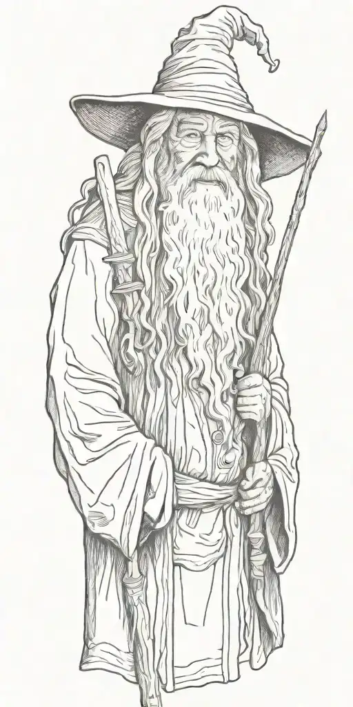 Gandalf tattoo design idea