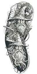 Gandalf tattoo design idea
