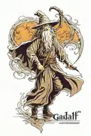 Gandalf tattoo design idea