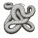 walka hercules vs snake tattoo design idea