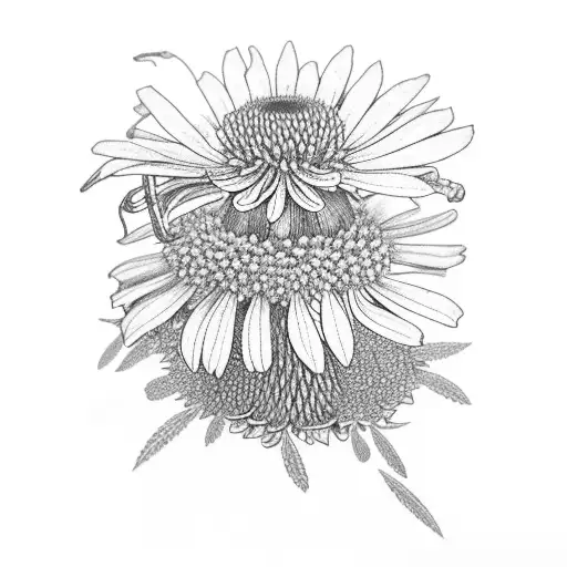 wrapping line that has marigold, rosemary, Echinacea, willow, chamomile, lavendar, sage, mint, marijuana tattoo design idea