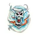 7 deadly sins personified in the form of demons tattoo design idea