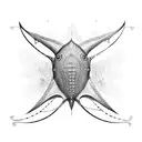 Stingray with boat tattoo design idea