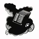 accordion tattoo design idea