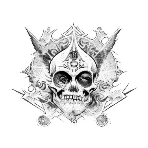 the wrong side of Heaven and the righteous side of hell   tattoo design idea