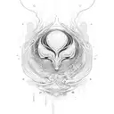 kidney  tattoo design idea