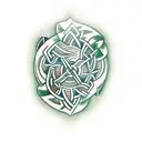 irish celtic warrior tattoo design idea