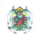 irish celtic warrior tattoo design idea