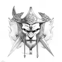 irish celtic warrior tattoo design idea