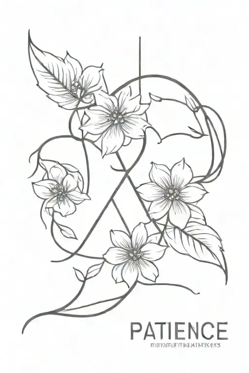 patience persistence perseverance tattoo design idea