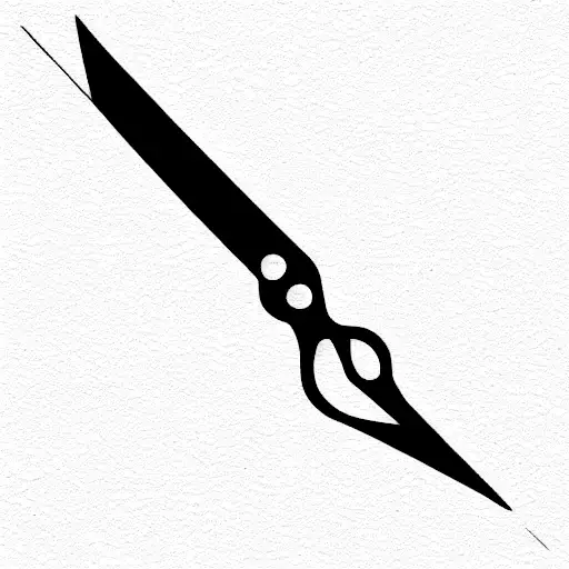 Scissors tattoo design idea