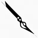 Scissors tattoo design idea