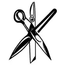 Scissors tattoo design idea