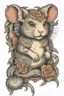 Metal Hamster tattoo design idea