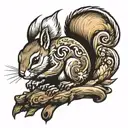 SQUIRREL tattoo design idea