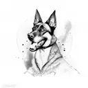 belgian malinois tattoo design idea