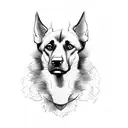 belgian malinois tattoo design idea