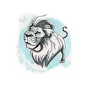 lion king tattoo design idea
