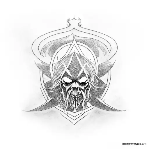 The lord of the rings and the Undertaker tattoo design idea