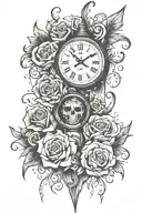 pain and time heals all tattoo design idea