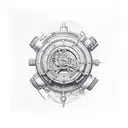 steampunk  tattoo design idea